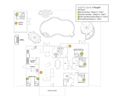 a floor plan of a house at Vidal Manor in Fort Lauderdale