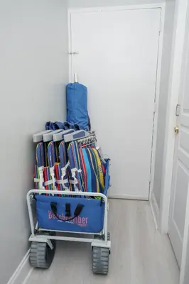 a cart full of luggage sitting in a hallway at OCEAN RESERVE 15th Floor - Gorgeous Ocean View - STR00907 in Miami Beach