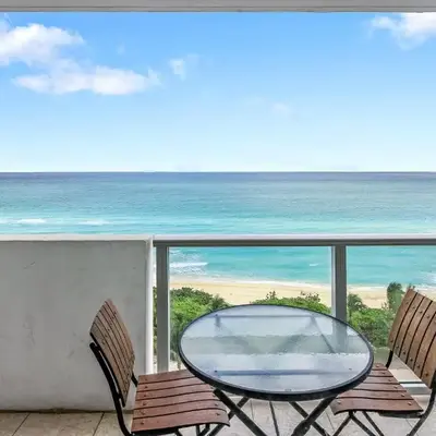 Castle 828 Oceanfront view with balcony