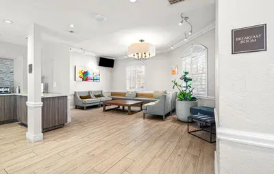 a lobby of a hospital with a waiting room at Hotolos Hollywood in Hollywood