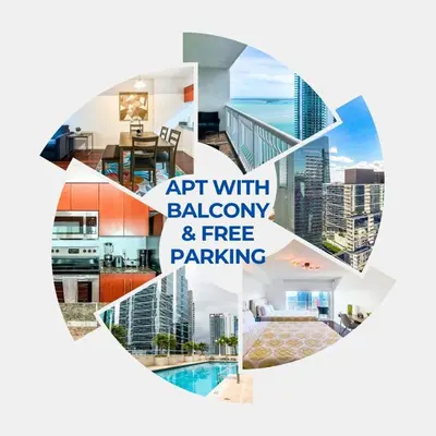 an art with babylonometry and free parking in a city at Star Stay Miami Yellow Brickell in Miami