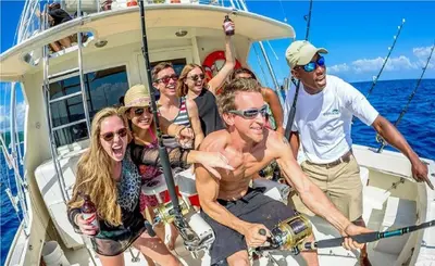 a group of people on a boat in the water at Bposhtels Hollywood Florida in Hollywood