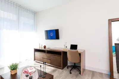 an office with a desk and a chair at Perfect Relax - Hollywood Beach - Amazing Pool in Hollywood