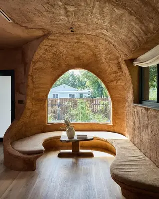 a room with a table and a large window at Casa Kawa lumicollection in Miami