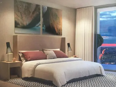 a bedroom with a large bed and a window at HYDE HOUSE 1906 HALLENDER MIAMI in Hollywood