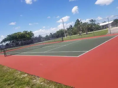 a couple of tennis courts on a court at 1161 Studio 3 Miami in Miami