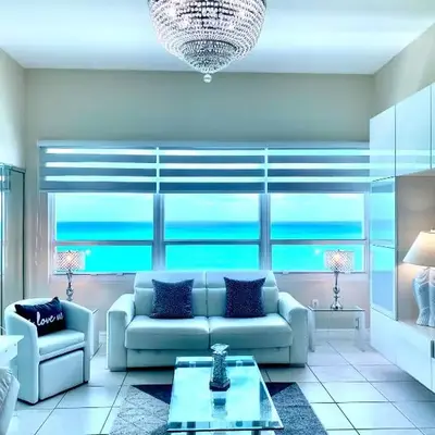Large luxurious direct ocean front Penthouse or Deluxe 1 BR ocean front condo-Beach access- Free parking- Remodeled