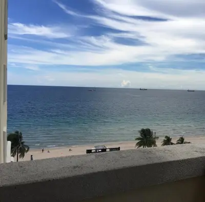 a view of a beach with boats in the water at The Atlantic Hotel & Spa Condo in Fort Lauderdale