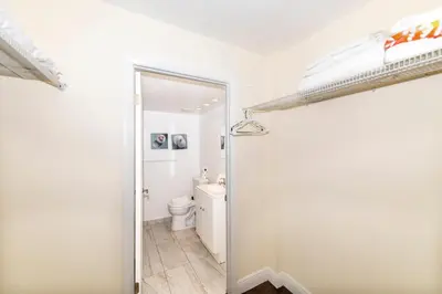 a bathroom with a fire hydrant and a toilet at South Beach Apartments in Miami Beach