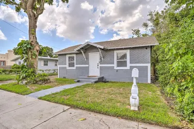 a house with a mailbox in front of it at Beautiful Miami Getaway Less Than 6 Mi to Downtown! in Miami