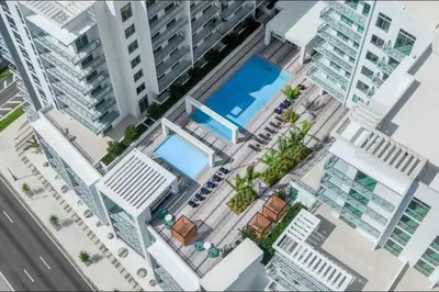 an overhead view of a city with tall buildings at BRAND NEW TOP FLOOR IN THE HEART OF MIAMI in Miami