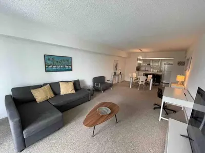 a living room with a couch and a table at Ocean Reserve 222 STR-2158 in Miami Beach