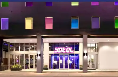 a jordan store with a neon sign in front of it at Exceptional Studio with King Bed and Queen Sofa-bed in Miami