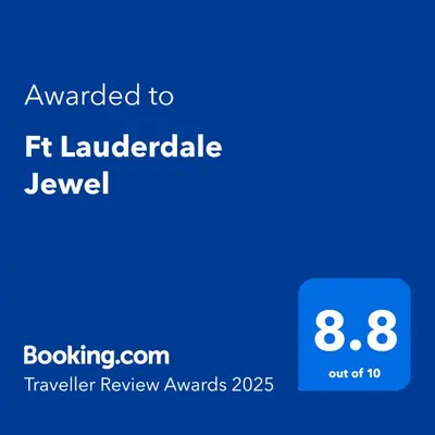 a screenshot of a cell phone with the text awarded to fit laudable jewel at Ft Lauderdale Jewel in Fort Lauderdale