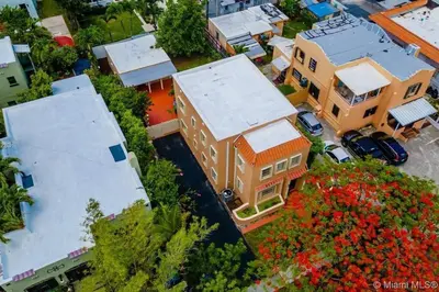 a model of a house with a parking lot at Tropical Charm Little Havana Calle Ocho 3 in Miami