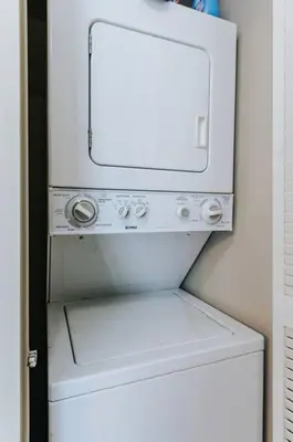 a white washer and dryer in a room at Brickell, Miami Home in the Sky! in Miami